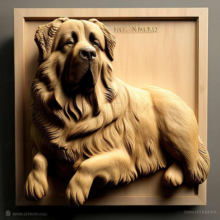 3D model Caucasian Shepherd dog (STL)
